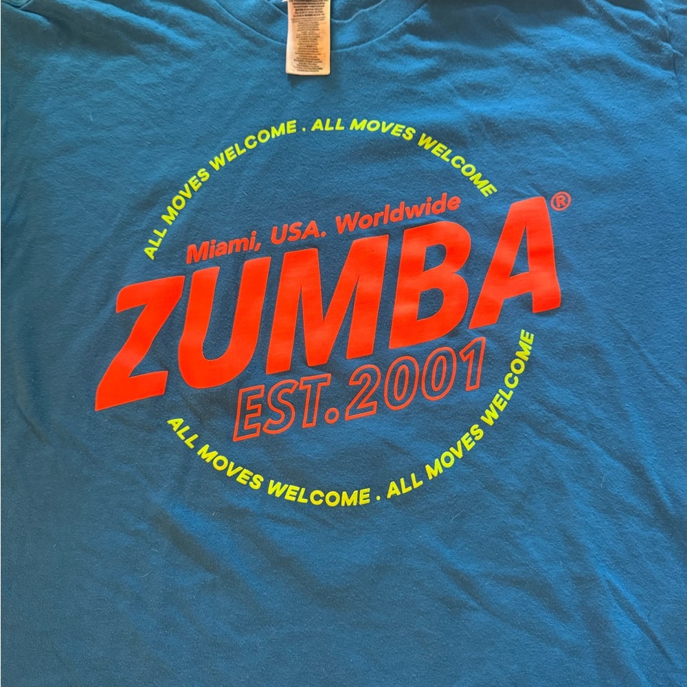 Zumba Fitness Vibrant Blue Tee